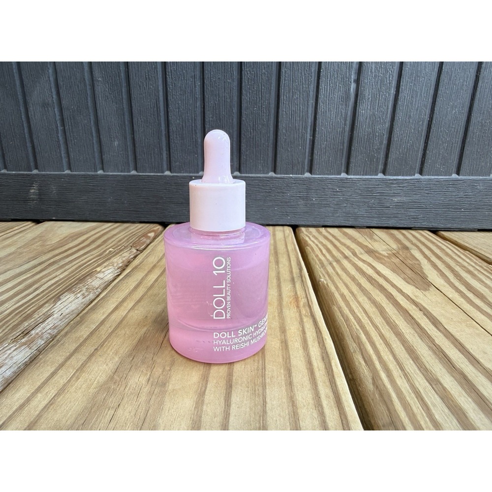 DOLL 10 Skin Genius Hyaluronic Hydrating Serum w/ Reishi Mushroom 1oz New No Box